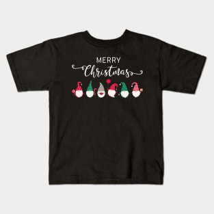 Merry Christmas Gnomes Kids T-Shirt